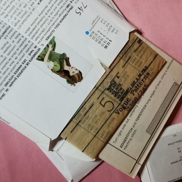 Barbie Doll Sewing Pattern Lot Vogue Silkstone Dress Clothes Skirt Top Custom - Picture 7 of 10